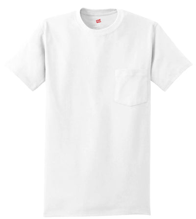 Stay Comfortable and Stylish with the Hanes® Authentic 100% Cotton T-Shirt with Pocket"
