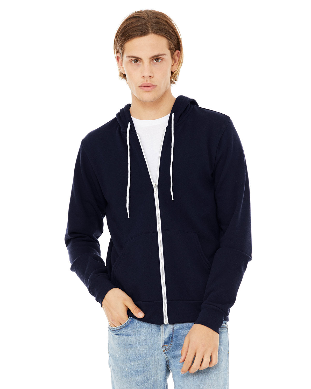 Bella + Canvas Unisex Versatile Warmth: Poly-Cotton Fleece Full-Zip Hooded Sweatshirt