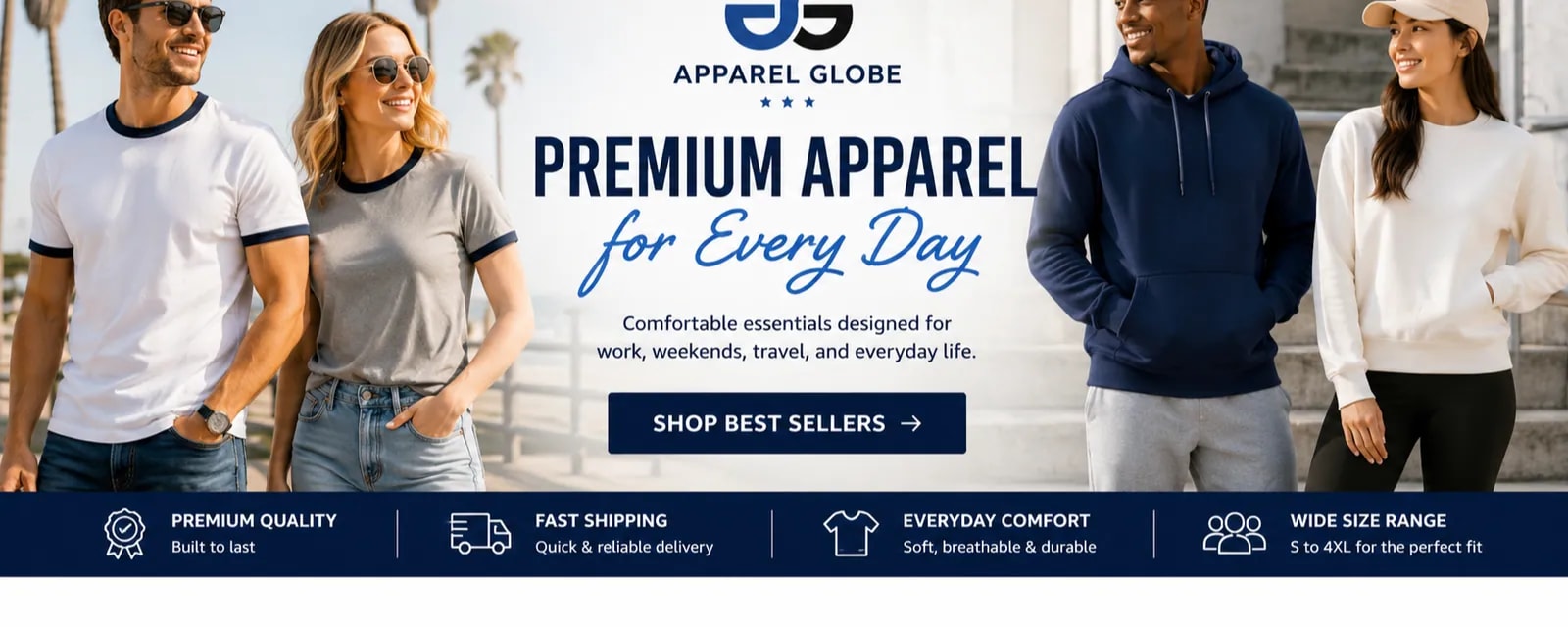 Premium apparel for every day — shop best sellers