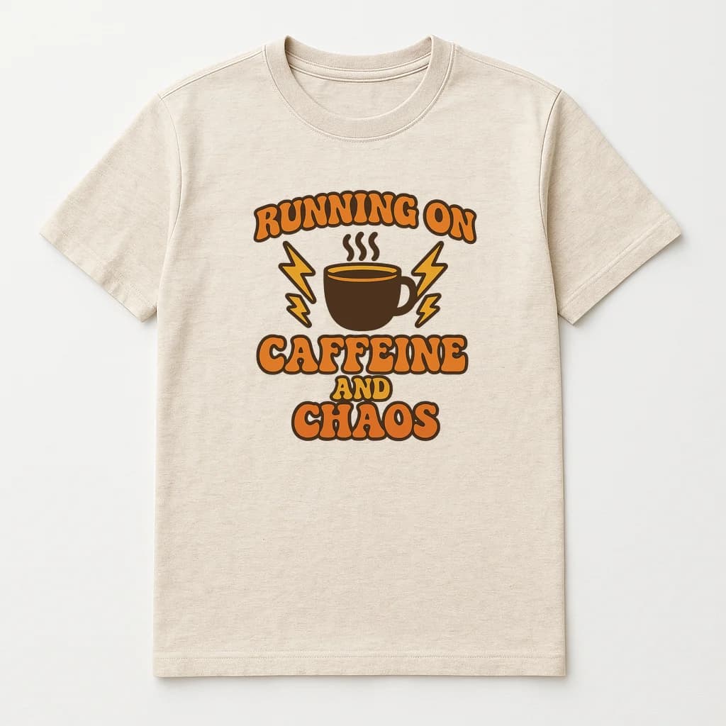 Running on Caffeine & Chaos T-Shirt