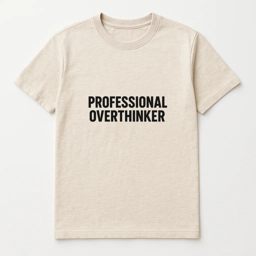 Professional Overthinker Funny T-Shirt