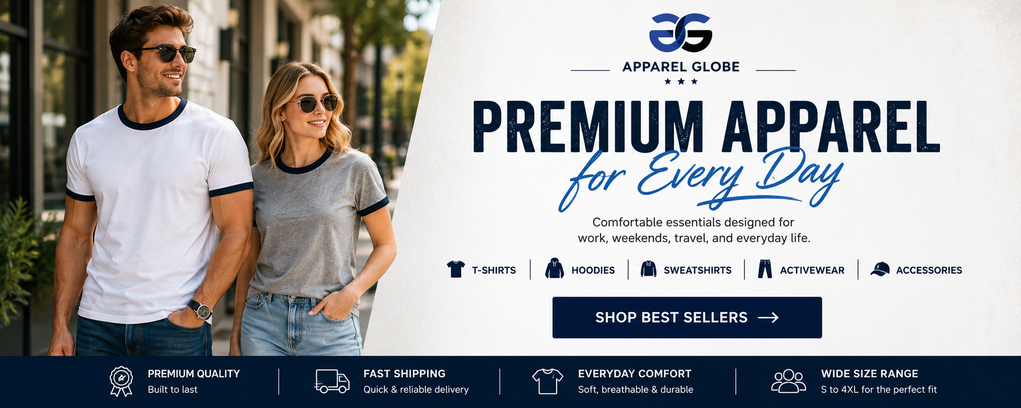 Premium apparel for every day — shop best sellers