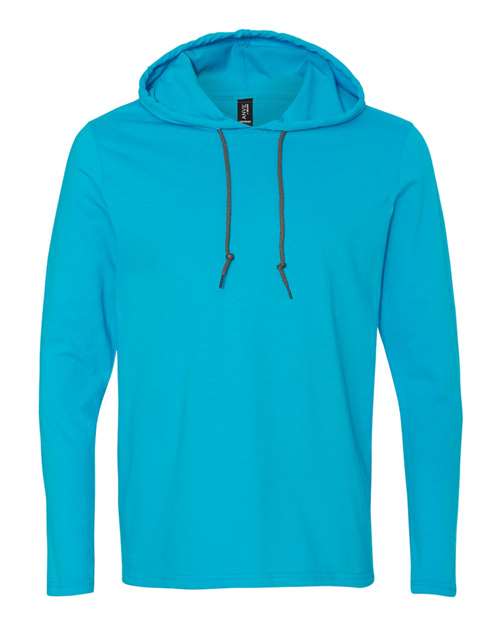 Gildan Unisex Softstyle® Lightweight Hooded Long Sleeve T-Shirt. 987