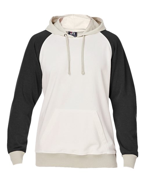 J. America Unisex Vintage Tricolor Hooded Sweatshirt. 8886