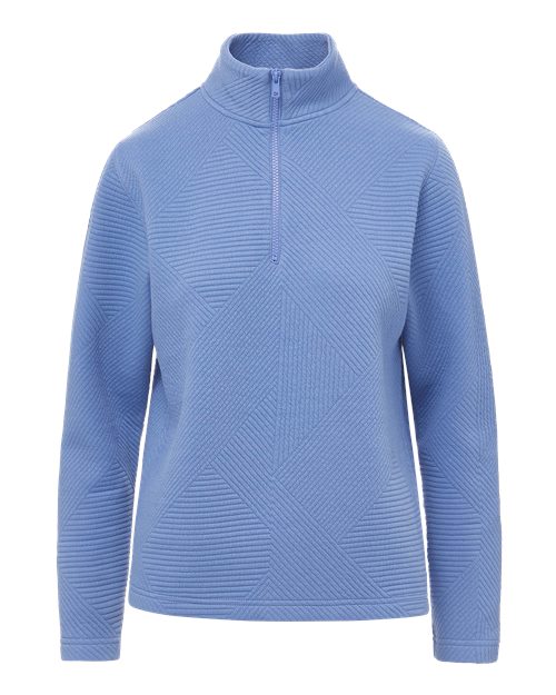 MV Sport Women's Zelda Zig Zag Quarter-Zip Pullover. W25145