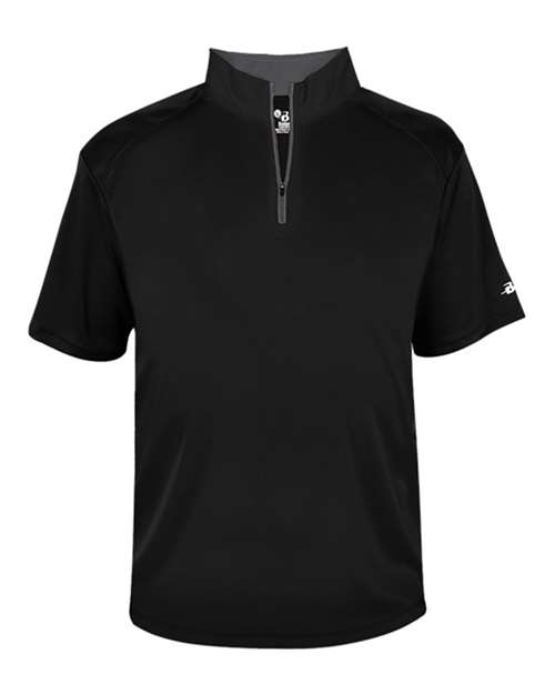 Badger Men's B-Core Short Sleeve Quarter-Zip. 4199