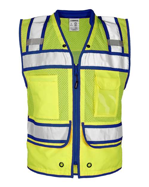 Kishigo Men's Color Contrast High Performance Surveyors Vest. S5042-5046