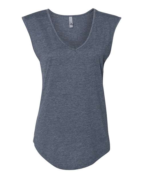 Next Level Women's Festival Sleeveless Deep V-Neck T-Shirt. 5040