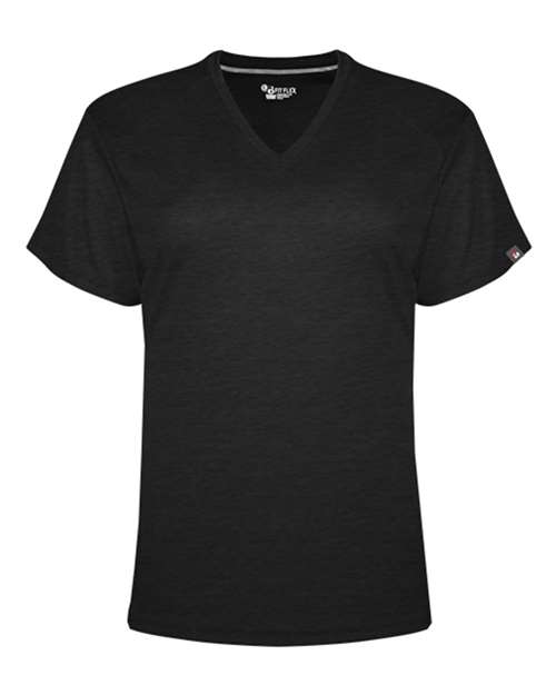 Badger Women's FitFlex Performance V-Neck T-Shirt. 1002