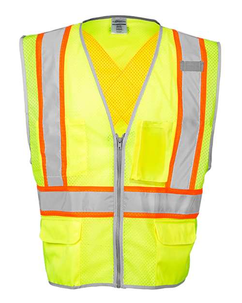 Kishigo Unisex Premium Brilliant Series® X Back Dual Compliant Vest. 1576-1577