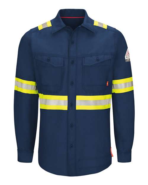Bulwark Men's Tall iQ Series® Endurance Enhanced-Vis Work Shirt. QS40ET