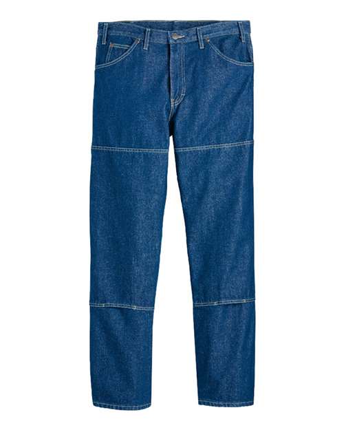 Dickies Men's Extended Sizes Industrial Double Knee Jeans. LD20EXT