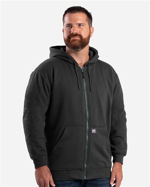 Berne Apparel Men's Tall Heritage Thermal-Lined Full-Zip Hooded Sweatshirt. SZ101T