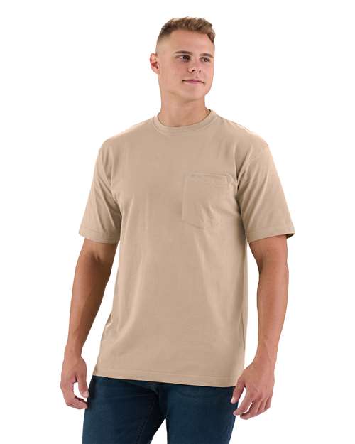 Berne Apparel Men's Heavyweight Pocket T-Shirt. BSM16