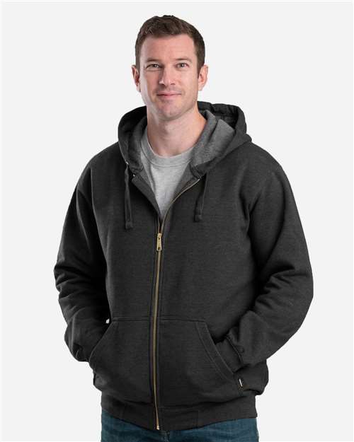 Berne Apparel Men's Heritage Full-Zip Hooded Sweatshirt. SZ413