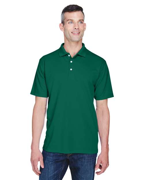 UltraClub Men's Cool & Dry Stain-Release Performance Polo. 8445