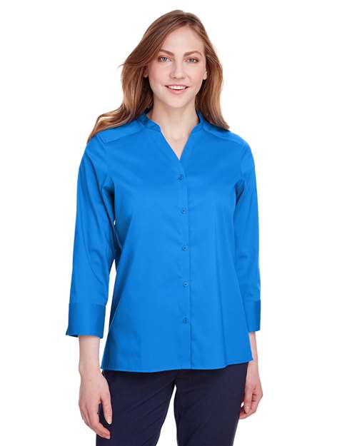 Devon & Jones Women's Crown Collection® Stretch Broadcloth Three-Quarter Sleeve Blouse. DG560W