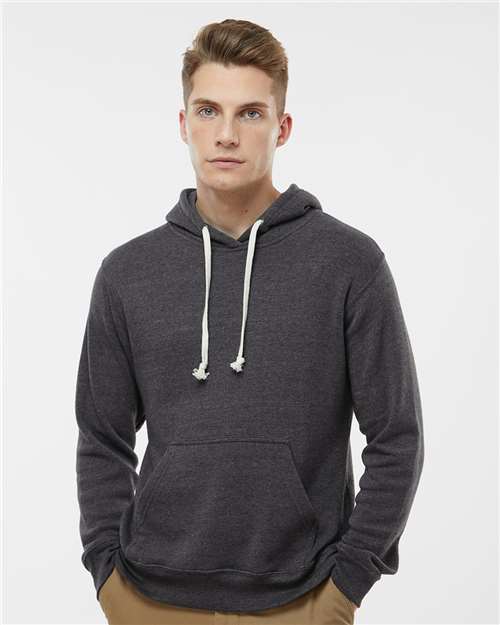 J. America Men's Triblend Fleece Hooded Sweatshirt. 8871