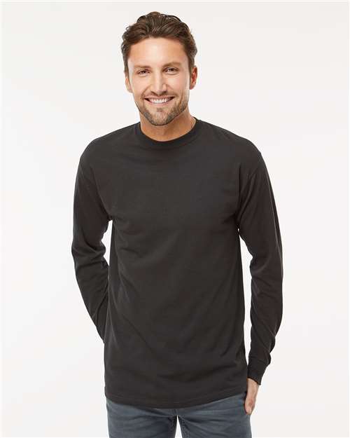 M&O Unisex Gold Soft Touch Long Sleeve T-Shirt. 4820