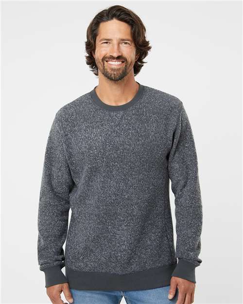 J. America Unisex Aspen Fleece Crewneck Sweatshirt. 8712