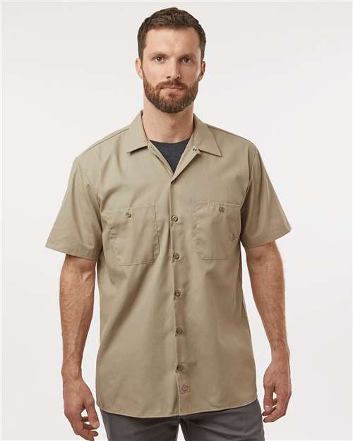 Dickies Men's Tall Industrial Short Sleeve Work Shirt. S535T