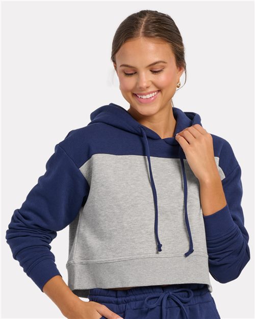 Boxercraft Women's Cropped Fleece Hooded Sweatshirt. BW5404