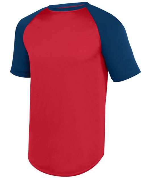 Augusta Sportswear Youth Wicking Short Sleeve Baseball Jersey. 1509