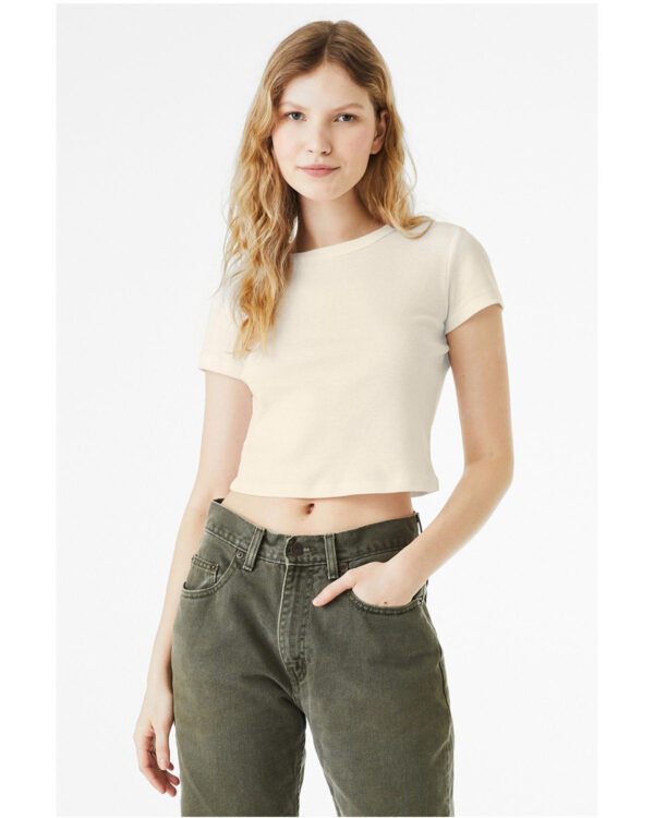 Bella + Canvas Ladies' Micro Ribbed Baby Tee: Chic Comfort and Style - Image 3