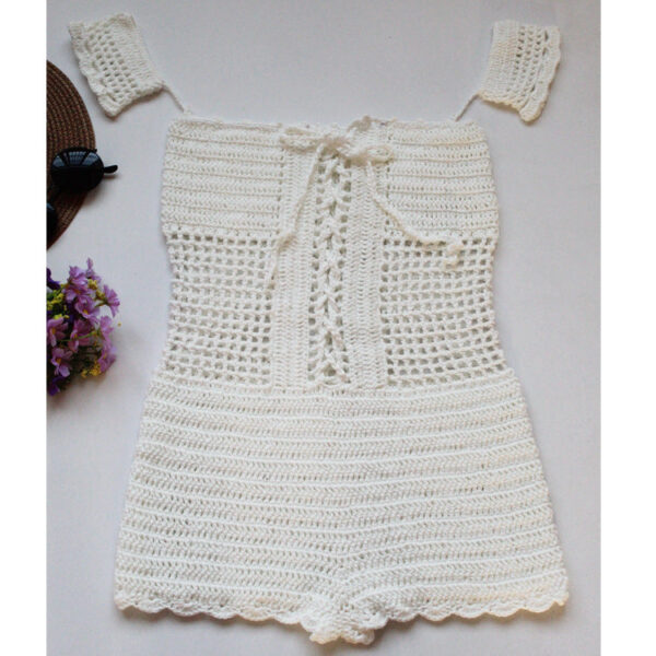 Lace beach jumpsuit bikini - Image 3
