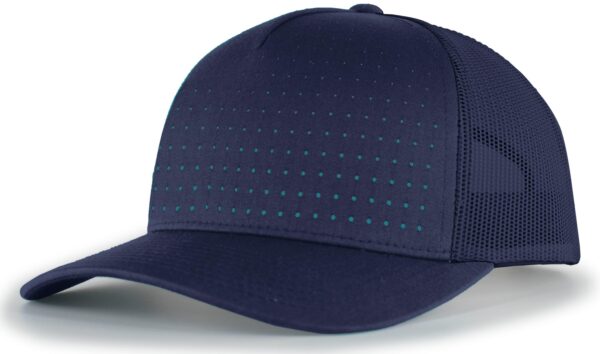 Perforated 5-Panel Trucker Snapback Cap - Apparel Globe