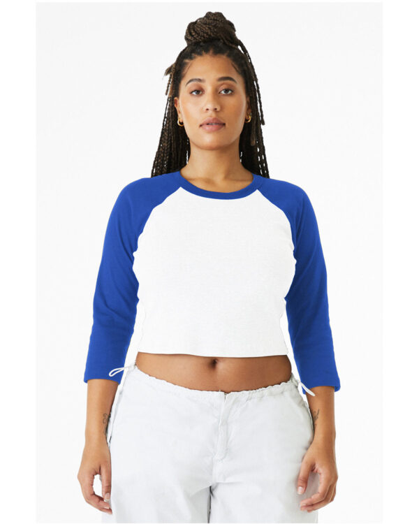Effortless Charm: Bella + Canvas Ladies' Micro Ribbed 3/4 Raglan Baby Tee - Image 7