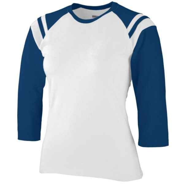 LADIES JUNIOR FIT COTTON/SPANDEX LEGACY TEE - Apparel Globe
