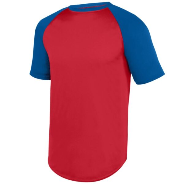 YOUTH WICKING SHORT SLEEVE BASEBALL JERSEY - Apparel Globe