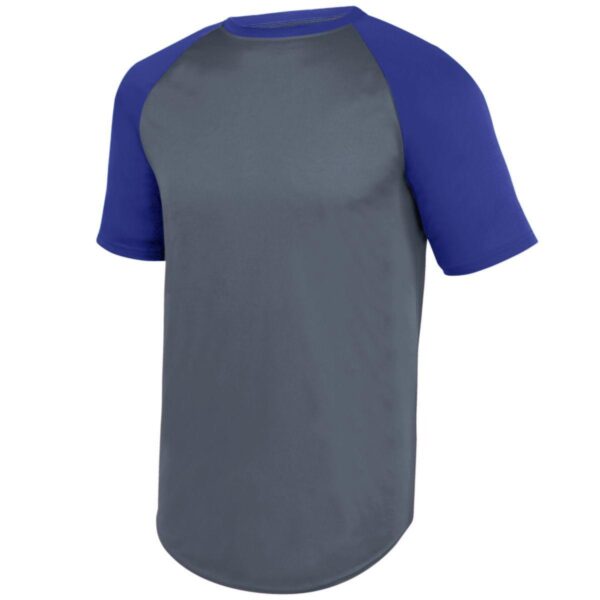 YOUTH WICKING SHORT SLEEVE BASEBALL JERSEY - Apparel Globe