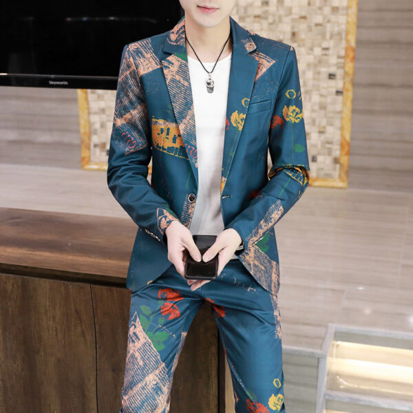Men's Suits, Slim Korean Style Small Suits - Image 5