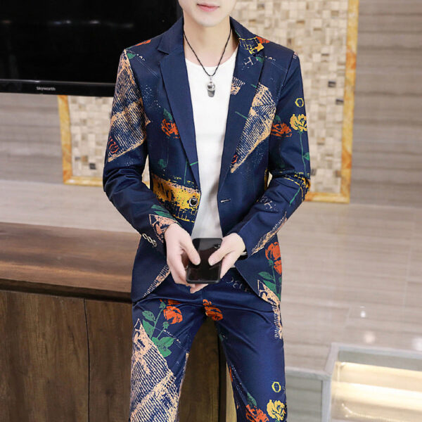 Men's Suits, Slim Korean Style Small Suits - Image 4