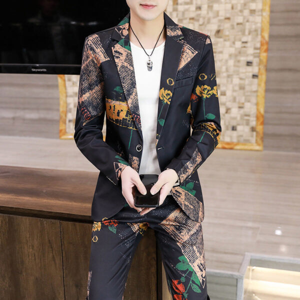Men's Suits, Slim Korean Style Small Suits - Image 6