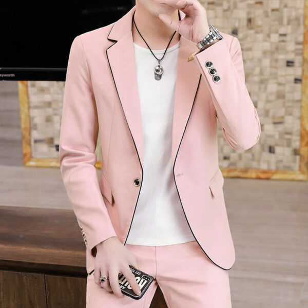 Men's Suits, Slim Korean Style Small Suits - Image 2
