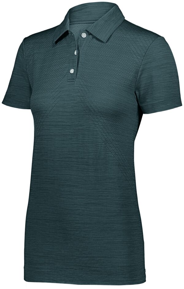 LADIES STRIATED POLO - Apparel Globe