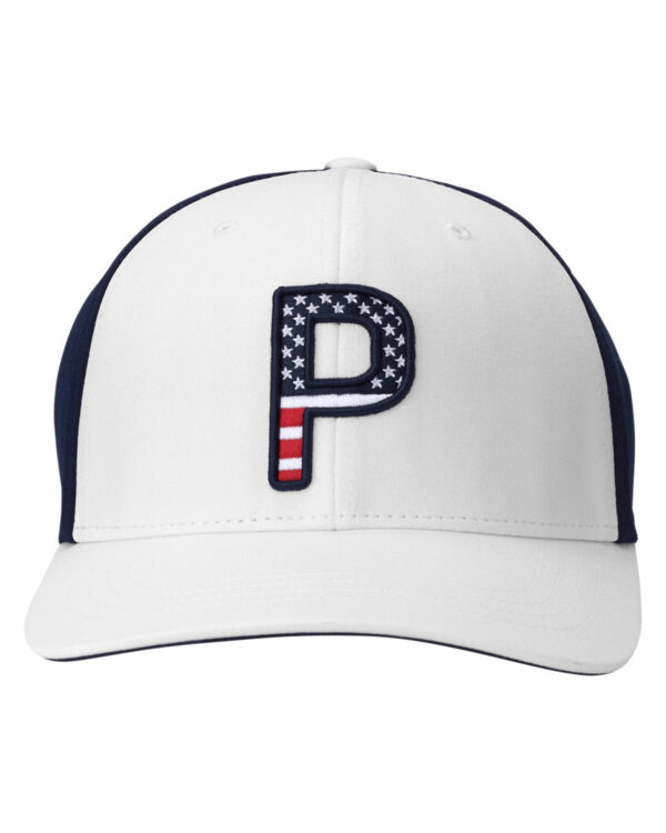 Puma Golf Perfects Style: P Pars & Stripes Snapback Cap for Elevated Appeal