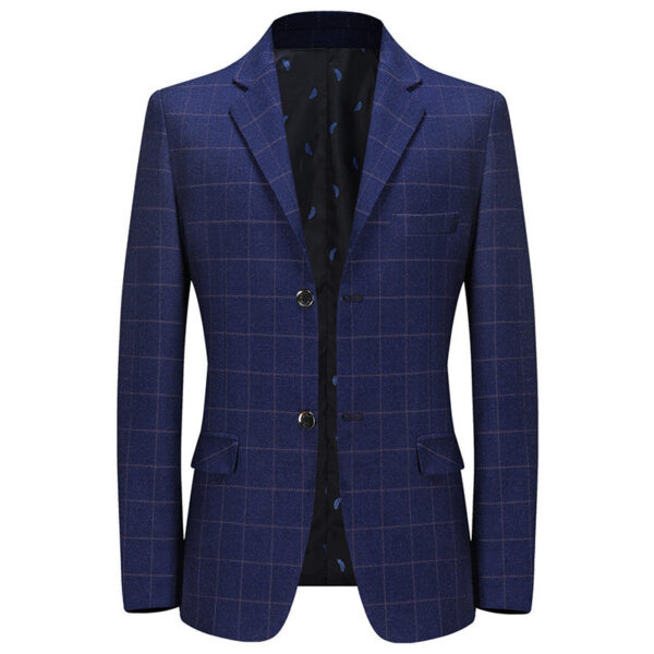 New Leisure Suits For Men Coat Plaid Fashion - Image 2