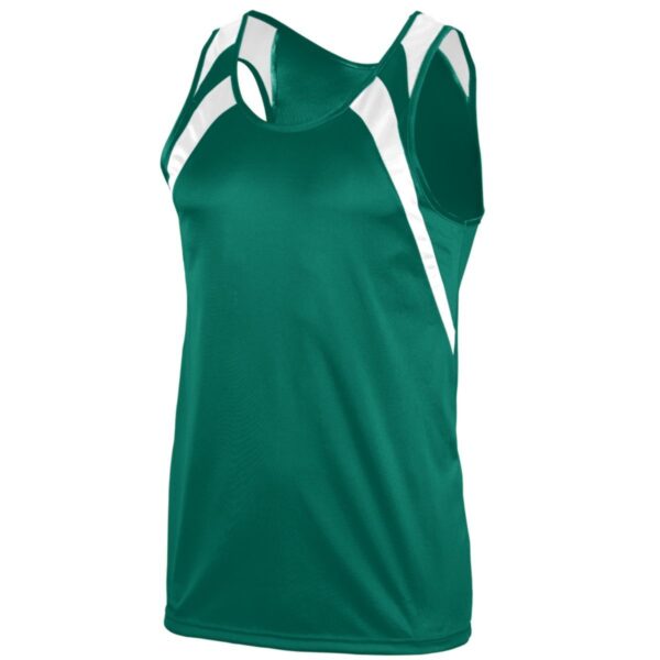 YOUTH WICKING TANK WITH SHOULDER INSERT - Apparel Globe