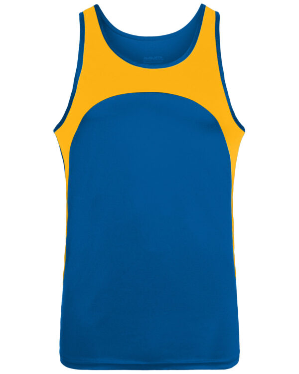 Youth Wicking Polyester Sleeveless Jersey with Contrast Inserts - Apparel Globe
