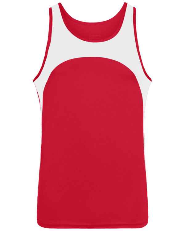 Youth Wicking Polyester Sleeveless Jersey with Contrast Inserts - Apparel Globe