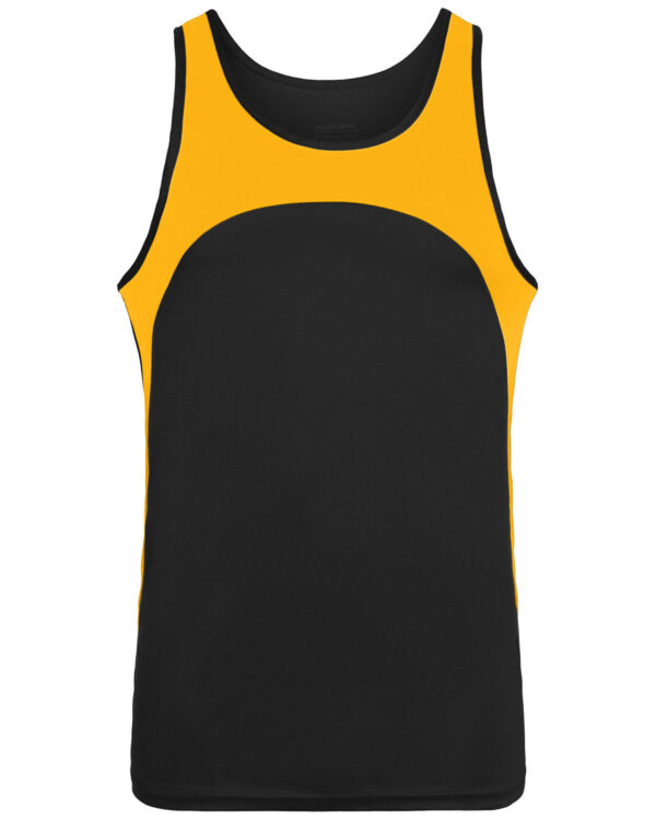 Youth Wicking Polyester Sleeveless Jersey with Contrast Inserts - Apparel Globe
