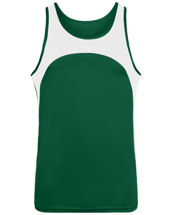 Youth Wicking Polyester Sleeveless Jersey with Contrast Inserts - Apparel Globe