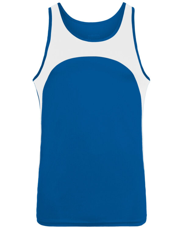 Youth Wicking Polyester Sleeveless Jersey with Contrast Inserts - Apparel Globe