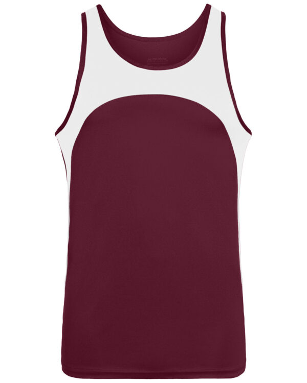 Youth Wicking Polyester Sleeveless Jersey with Contrast Inserts - Apparel Globe