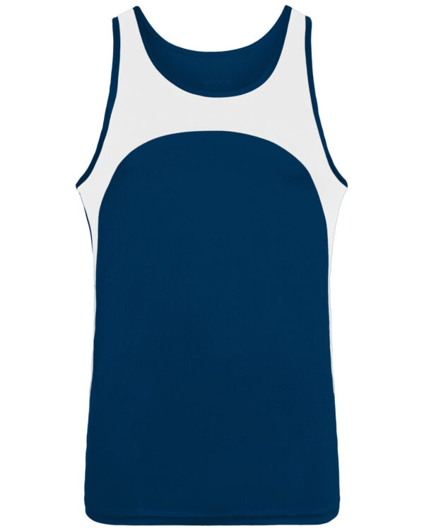 Youth Wicking Polyester Sleeveless Jersey with Contrast Inserts - Apparel Globe