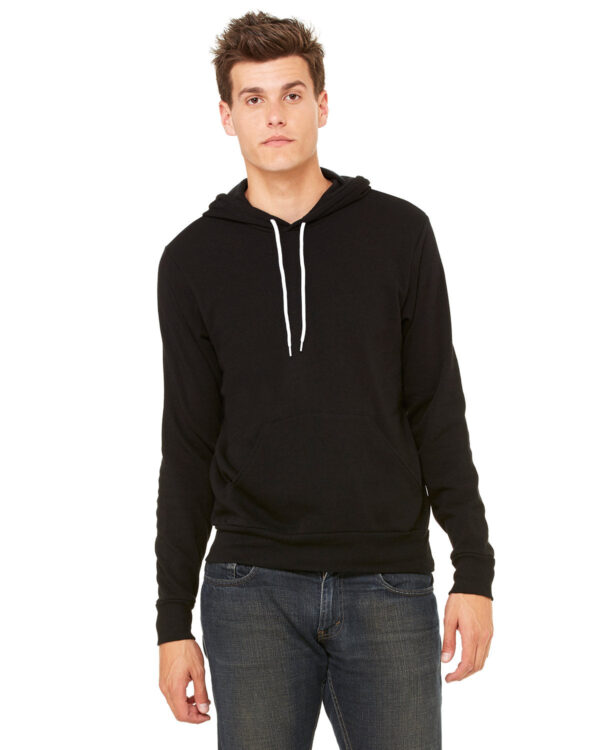 Cozy Sophistication: Bella + Canvas Unisex Sponge Fleece Pullover Hooded Sweatshirt - Image 3